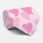 Liebliche Herzen Nahtloses Muster Krawatte (Gerollt)