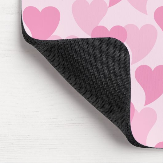 Liebliche Herzen Nahtloses Muster Mousepad (Ecke)