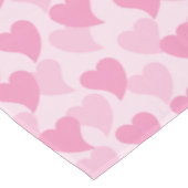 Liebliche Herzen Nahtloses Muster Tischdecke (Schrägansicht)