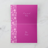 Liebliche Herzkarte Feiertagskarte (Innenseite)