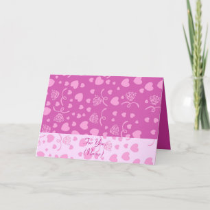 Liebliche Herzkarte Feiertagskarte