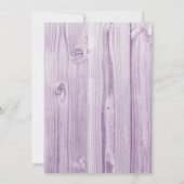 Liebliche Hochzeit Einladung (Rückseite)