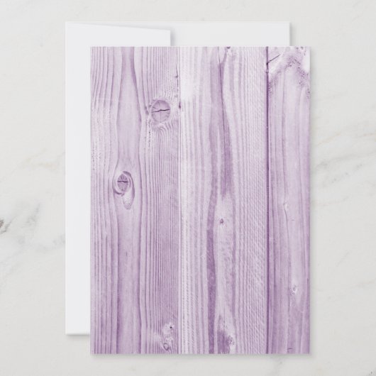 Liebliche Hochzeit Einladung (Rückseite)