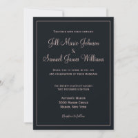 Liebliche Hochzeit in Blau und Dusty Rose