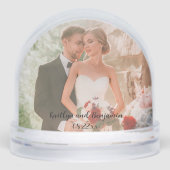 Liebliche Hochzeiten und Fotos Schneekugeln (Vorderseite)