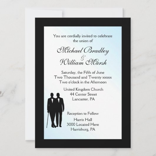 Liebliche Hochzeitsfeier Einladung (Vorderseite)