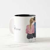 Liebliche Hochzeitspaare Mug Zweifarbige Tasse (Vorderseite Links)