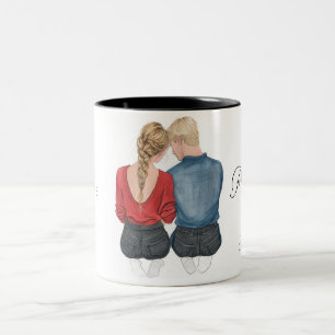 Liebliche Hochzeitspaare Mug Zweifarbige Tasse