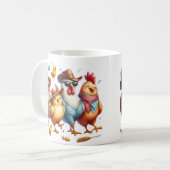Liebliche Hühner für ihren Hühnerliebhaber Kaffeetasse (Vorderseite Links)