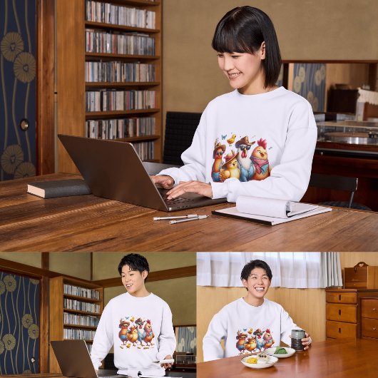 Liebliche Hühner für ihren Hühnerliebhaber Sweatshirt