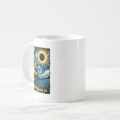 Liebliche Hühner Starry Night Funny Chickens Solar Kaffeetasse (Vorderseite Links)