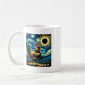 Liebliche Hühner Starry Night Funny Chickens Solar Kaffeetasse (Links)