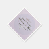 Liebliche Hummingvögel Hochzeit für immer in der L Serviette (Ecke)