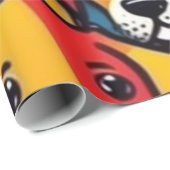 Liebliche Hunde bunte Hunde Haustiere Schwänze Pap Geschenkpapier (Rolleneckpunkt)