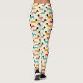 Liebliche Hunde Leggings (Rückseite)