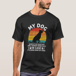 Liebliche Hundebesitzerin Zitat: "Mein Hund winken T-Shirt