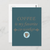 Liebliche Kaffeekochen Postkarte (Vorne/Hinten)