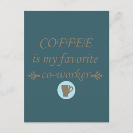 Liebliche Kaffeekochen Postkarte (Vorderseite)