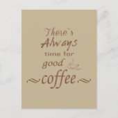 Liebliche Kaffeekochen Postkarte (Vorderseite)