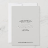 Liebliche Kalligrafie 3 Fotos Save the Date Karte (Rückseite)