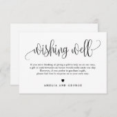 Liebliche Kalligrafie EDITABLE FARBWish Card LCC Dankeskarte (Vorne/Hinten)