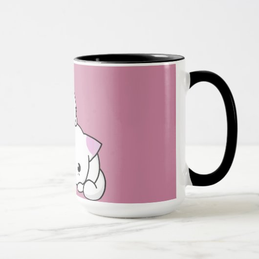 Liebliche Kätzchen pink Tasse (Rechts)