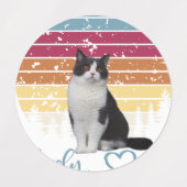 Liebliche Katze Etiketten (Design 2)