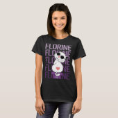 Liebliche Katze - Floriner Name T-Shirt (Vorne ganz)