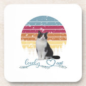 Liebliche Katze Getränkeuntersetzer (Vorderseite)