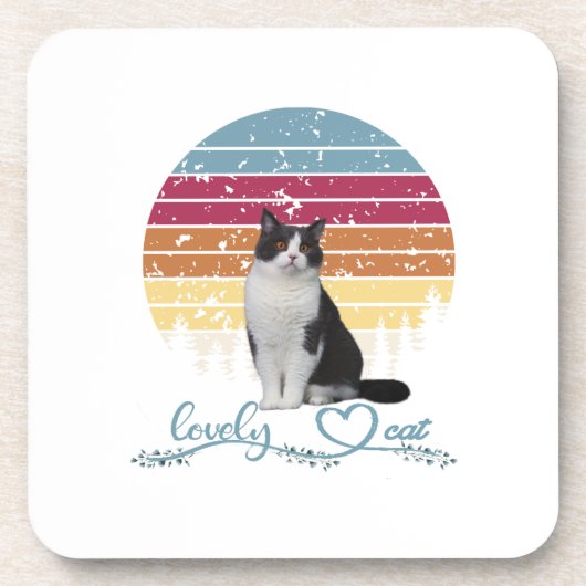 Liebliche Katze Getränkeuntersetzer (Vorderseite)