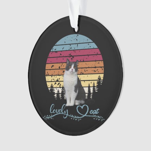 Liebliche Katze Ornament (Vorderseite)