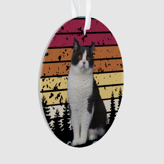 Liebliche Katze Ornament (Vorderseite)