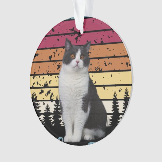 Liebliche Katze Ornament (Vorderseite)