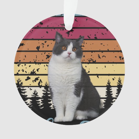 Liebliche Katze Ornament (Vorderseite)
