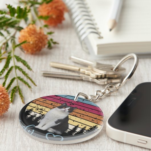 Liebliche Katze Schlüsselanhänger (Vorderseite rechts)