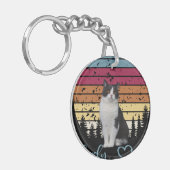 Liebliche Katze Schlüsselanhänger (Vorderseite links)