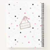 Liebliche Katzen im Bäckereibuch Notizblock (Rückseite)