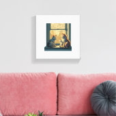 Liebliche Katzen Leinwanddruck (Insitu (Wohnzimmer))