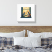 Liebliche Katzen Leinwanddruck (Insitu (Schlafzimmer))