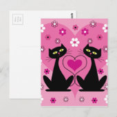 Liebliche Katzen Postkarte (Vorne/Hinten)