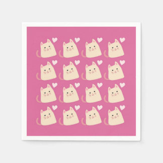 Liebliche Kittens Napkins von Lilia Serviette