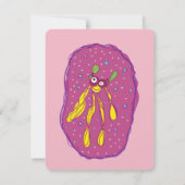 Liebliche Kreatur , Einladung von Kindergeburtstag (Rückseite)