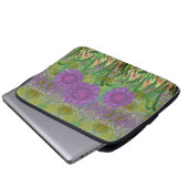 Liebliche Lavendelblüten Laptopschutzhülle (Vorne Knopf)