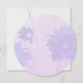 Liebliche Lavender Floral Wedding Einladung (Rückseite)