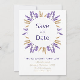 Liebliche Lavender & Wheat Save The Date