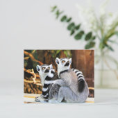 Liebliche Lemurs Postkarte (Stehend Vorderseite)