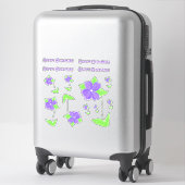 Liebliche Lila Sticker-Decals Aufkleber (Koffer)