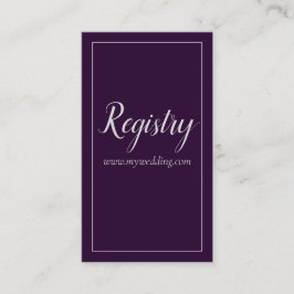 Liebliche Lila und Silberhochzeit Begleitkarte