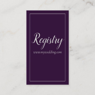 Liebliche Lila und Silberhochzeit Begleitkarte