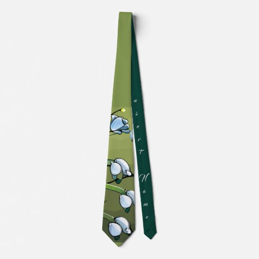 Liebliche Lily: zarter Tanz in springtime Serenity Krawatte (Vorderseite)